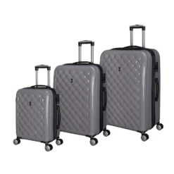 IT Luggage Cushion Lux - 3pc Set (Silver)