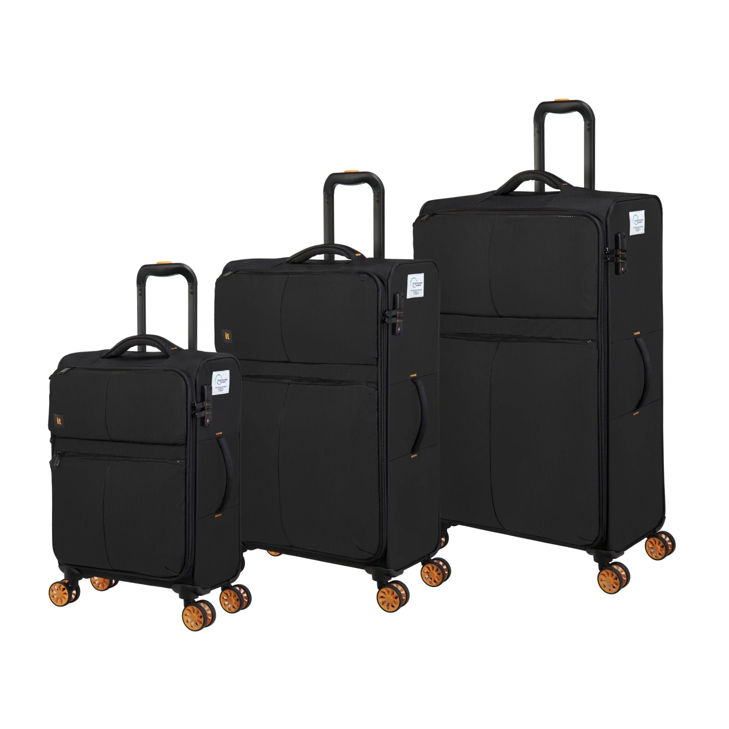 IT Luggage Lykke - 3pc Set (Black) 1 IT Luggage Lykke - 3pc Set (Black)