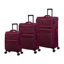IT Luggage Precursor - 3pc Set (Dark Red)