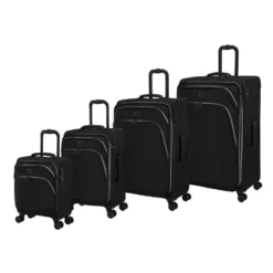 IT Luggage Trinary - 4pc Set (Black)