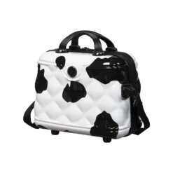 IT Luggage Indulging - Vanity Case (Moo Cow Print) -IT Luggage Store 33198 UK16 3039A15Moocowblack whiterepeatprintSSFrontpanel 2b6a0a8d 1f69 4120 99ca bc22b3413ab2