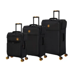 Simultaneous - 3pc Set (Black) 25 Simultaneous - 3pc Set (Black) -IT Luggage Store 33202 UK12 2900 08BlackSSFrontpanel