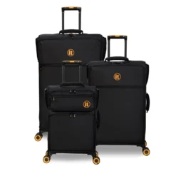 Simultaneous - 3pc Set (Black) 23 Simultaneous - 3pc Set (Black) -IT Luggage Store 33202 UK12 2900 08BlackSSFrontpaneldirectlyset2