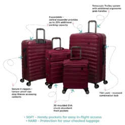 IT Luggage Fusional - Underseat (Dark Red) -IT Luggage Store InfographicforFusional16 2920V3.2DarkReds 01 90af844a f48b 4118 806d 180cac2e25c2 scaled