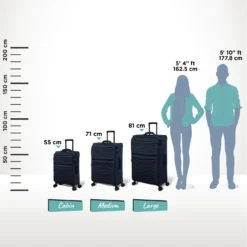 IT Luggage Precursor - Cabin (Dress Blues) 29 IT Luggage Precursor - Cabin (Dress Blues) -IT Luggage Store Precursor Blue Relative Size
