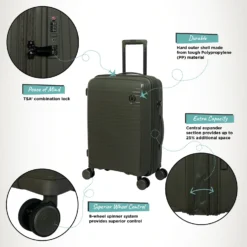 IT Luggage Spontaneous - Cabin (Olive Night) 16 IT Luggage Spontaneous - Cabin (Olive Night) -IT Luggage Store Spontaneous Cabin Olive Infographic