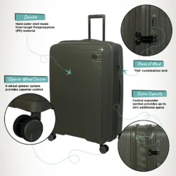 IT Luggage Spontaneous - Medium Plus (Olive Night) 14 IT Luggage Spontaneous - Medium Plus (Olive Night) -IT Luggage Store Spontaneous Large Olive Infographic dc45d77c 2544 40cd b083 873421472490