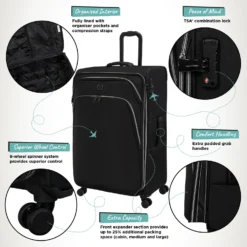 IT Luggage Trinary - Large (Black) -IT Luggage Store Website Infographic Trinary Large Blk 87477a94 4386 402b adbb a5c8409df85b