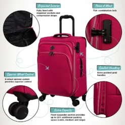 IT Luggage Trinary - Cabin (Viva Magenta) 15 IT Luggage Trinary - Cabin (Viva Magenta) -IT Luggage Store Website Infographic Trinary cabin Magenta 3824b1b3 4c29 42f6 8ca9 6b27f7a5b1e4